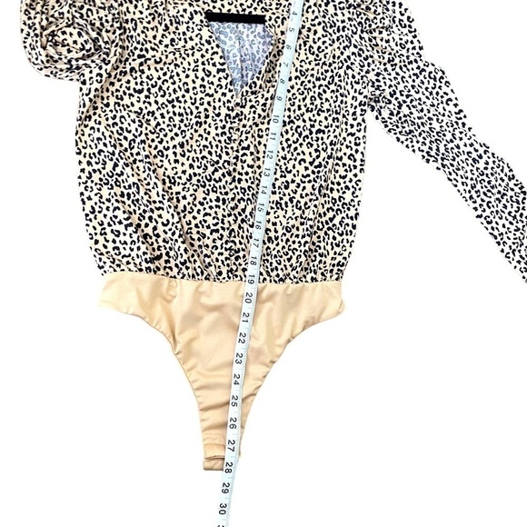 AFRM Long Sleeve Leopard Print Puff Sleeve Bodysuit - Picture 11 of 11